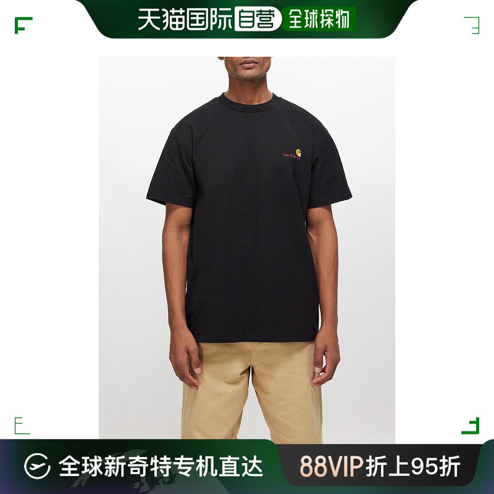 香港直邮潮奢 CARHARTT WIP男士 American Script有机棉针织T恤