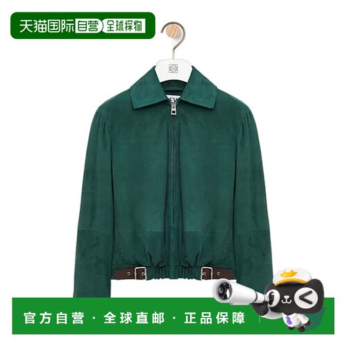香港直邮LOEWE 女士西服 S540Y34L584100 CO 绿色 长袖夹克