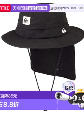 日本直邮Quiksilver 男士冲浪防晒帽 25SPQSA251712 黑色