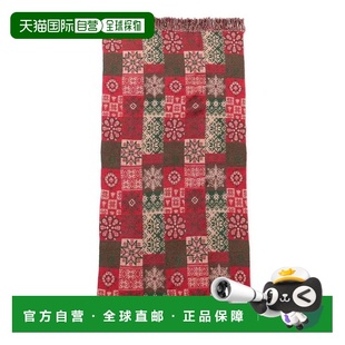 双面提花拼接图案毛毯 PLUS 1h可退 日本直邮BEAMS