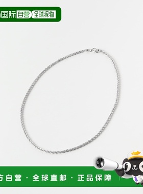 1h可退 日本直邮TOM WOOD 男士 银925 编绳链条项链 设计感日常佩