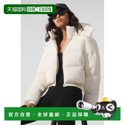 香港直邮alo yoga Foxy Puffer 宽松连帽舒适长袖棉服 女款w4664r