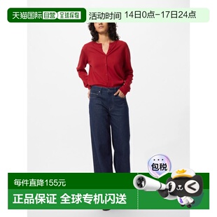 日潮跑腿UNIQLO优衣库 EZY 宽直筒牛仔裤 482281直筒裤