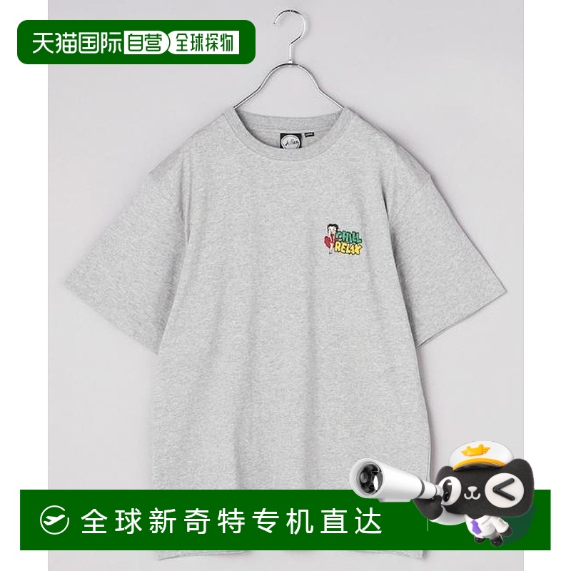 1h可退 日本直邮官方授权 CHILLAX BETTY BOOP 唇印绣花 S/短袖T