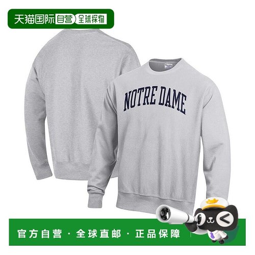 1h可退 【美国直邮】Champion 男士灰色 Notre Dame Fighting Iri