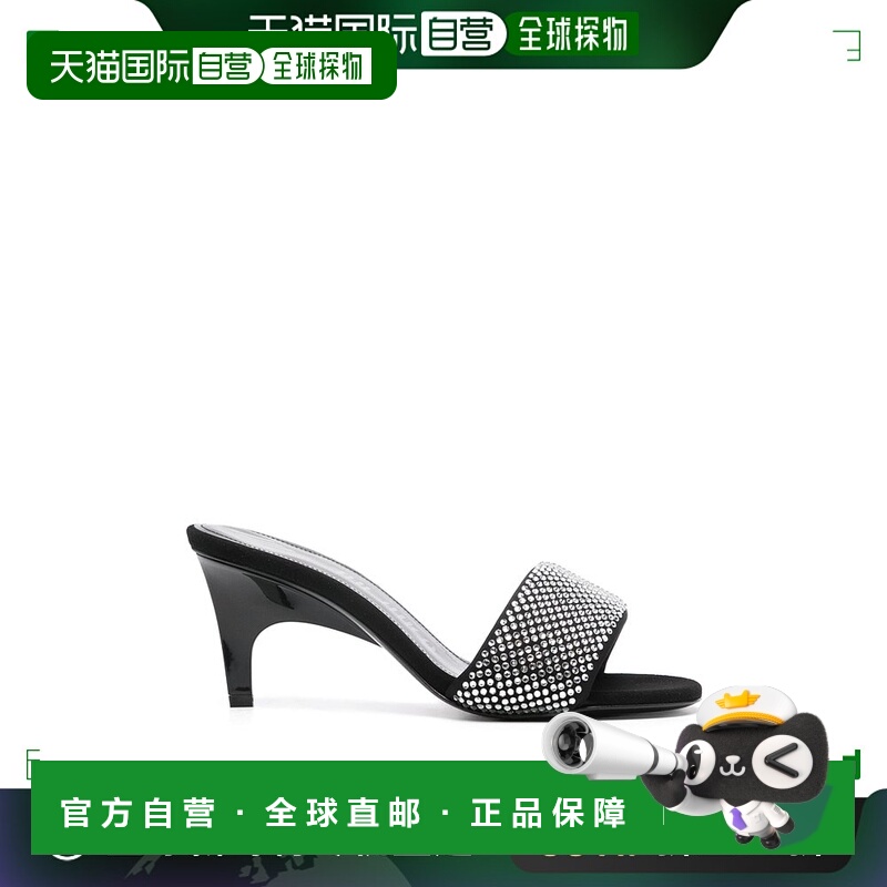 香港直邮潮奢 The Attico 女士 圆头高跟拖鞋 247WS822TL08水钻