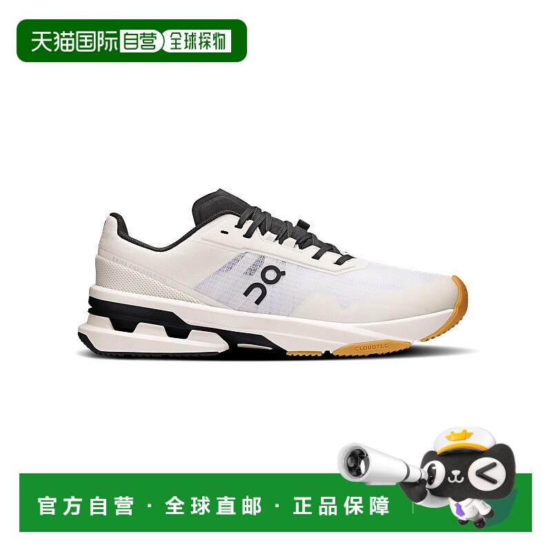 自营欧洲直邮ON昂跑 女士白色/黑色聚酯纤维训练鞋缓震运动鞋