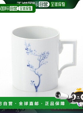 日本直邮Meissen 蓝色兰花马克杯 240ml 高 9cm 830501 55810 马