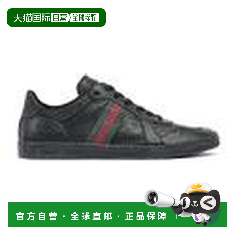 香港直邮GUCCI 男士运动鞋 865441AAGFF1048 SS2026 男鞋黑色板鞋图片