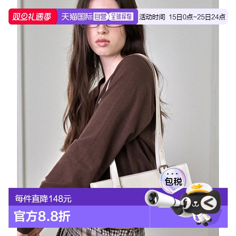 韩国直邮Ames Worldwide 女士包包STRAP TOTE BAG MINI IVORY (AM2