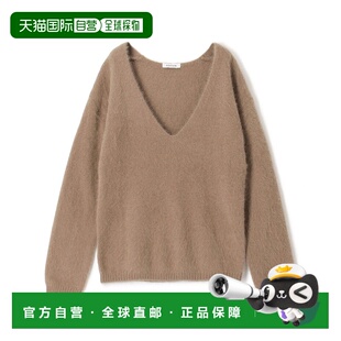 1h可退 日本直邮EDITION 女装 狐狸毛混纺V领针织衫 轻盈保暖柔软