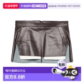 香港直邮rick 女士 owens 1h可退 瑞克 欧文斯 Fog 剪破迷你半身