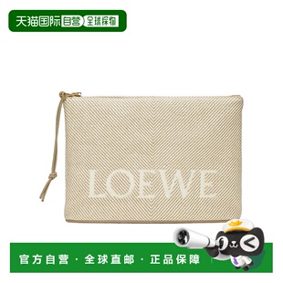 香港直邮Loewe logo 提花长方形手拿包 C730C63X18手腕包罗意威