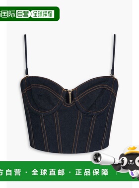 香港直邮ZIMMERMANN 女士 短款牛仔紧身胸衣 2113TR251NIGHTSKY