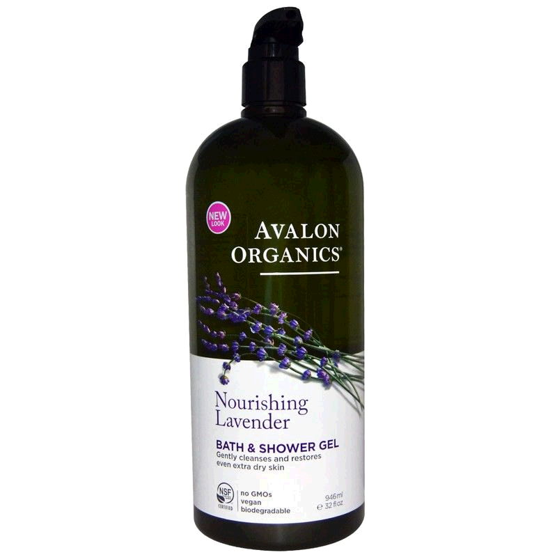 美國直郵avalon organics沐浴露保濕清潔肌膚946ml泡沫豐富