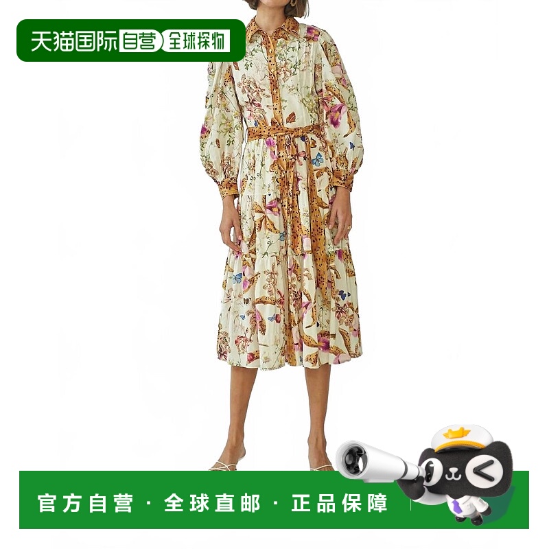 自营carolina kMarie Jane Midi Dress In Divine Floral - divin