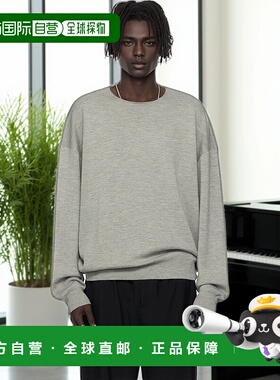 1h可退 香港直邮Essentials 男士 灰色 Long Sleeve Crewneck 毛
