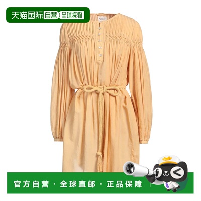 1h可退 香港直邮ISABEL MARANT 女士 短款连衣裙 beige米色 舒适