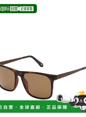 自营Fossil Men's Square Sunglasses - multi 美国奥莱直发