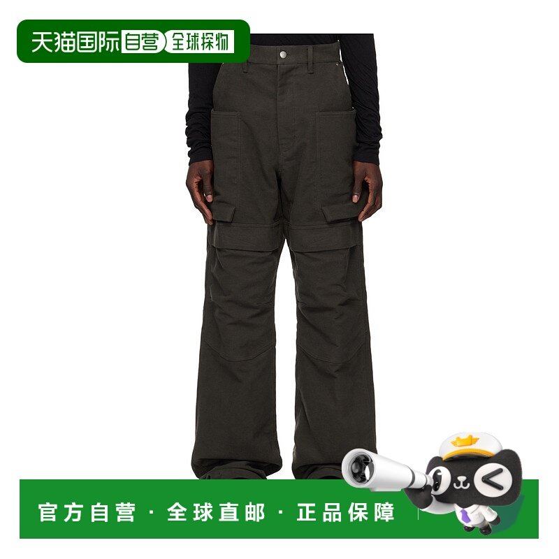 香港直邮RICK OWENS 男士休闲裤 RU02D6346TB78 AW2024 黑色