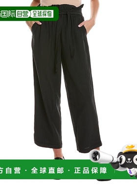 自营3.1 Phillip Lim Paperbag Crop Pant - black 美国奥莱直发