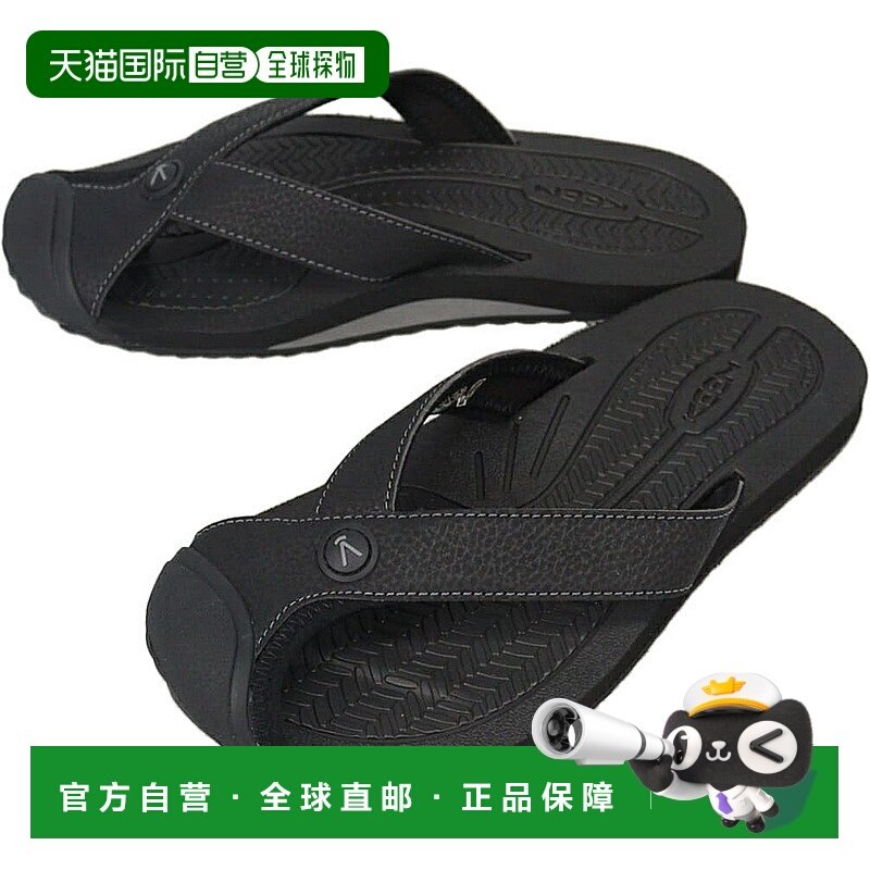 日本直邮KEEN 女士凉鞋 Barbados TG 黑色/钢灰色 1029159新款
