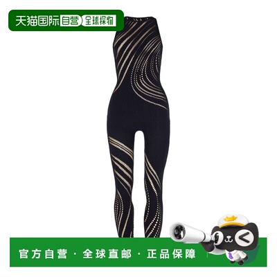 自营wolfordOrganic Net Jumpsuit - black 美国奥莱直发连体裤