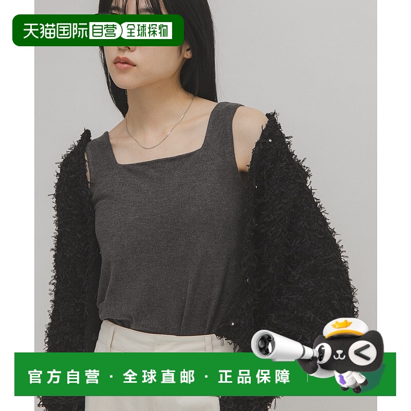 1h可退 日本直邮KBF 女装 2WAY方领/圆领 舒适弹力 tank-top KBA7