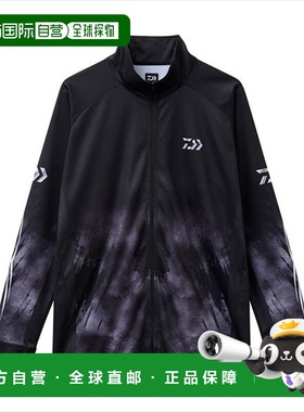 日本直邮Daiwa Wear DE-7725 Expert Light Zip 衬衫黑色M 码