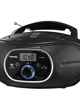 日本直邮东芝 CD收音机 带蓝牙卧式紧凑型 黑色 TY-CW10(K)