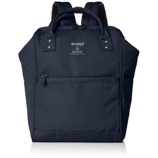 日本直邮Anello双肩背包男士金口拉链背包双肩包S号藏青色