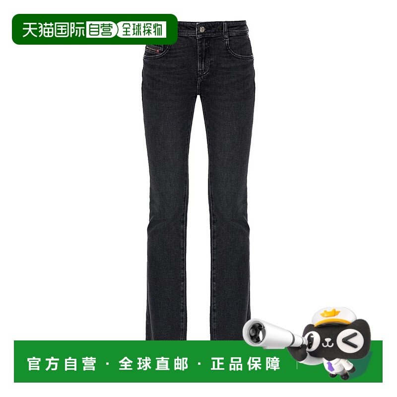 香港直邮DIESEL 女士休闲裤 A110030ADBE02 AW2025 黑色