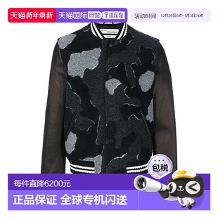 OMEA052F17615018 黑色徽标印花棒球外套 香港直邮Off White