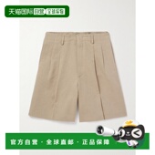 香港直邮潮奢 男士 Loro 1h可退 Piana 诺悠翩雅 腰带环短裤 FAO0