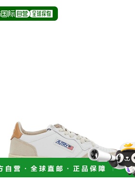 1h可退 香港直邮潮奢 AUTRY 女士 'Medalist' Blend 白色低帮带Lo