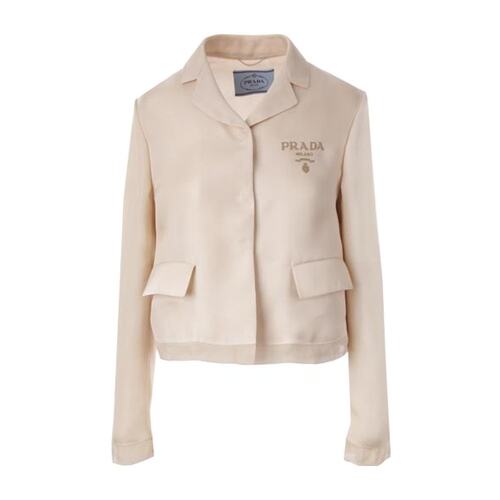 Prada 短款徽标休闲夹克 P589MR11PBS222