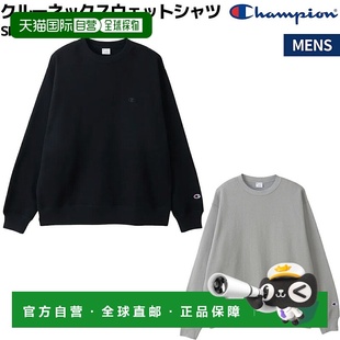 日本直邮Champion 男士圆领卫衣休闲款长袖L/S 码带品牌标志宽松C