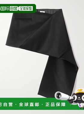 1h可退 香港直邮潮奢 Courreges 女士 折疊緞面迷你裙 425CJU313T