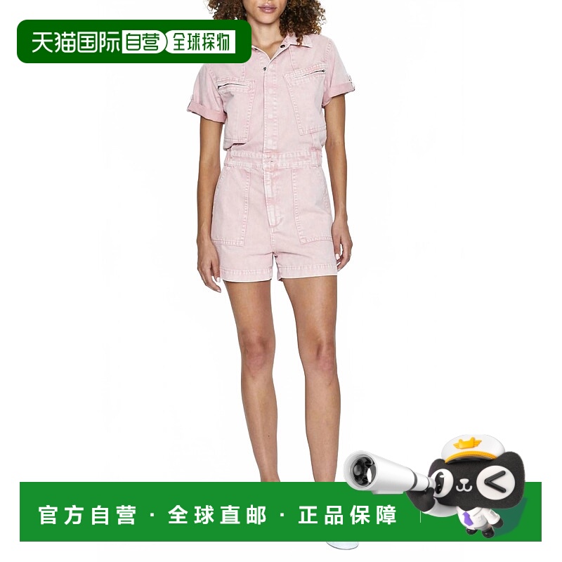 自营pistolaCampbell Aviator Romper In Rose Quartz - rose qua