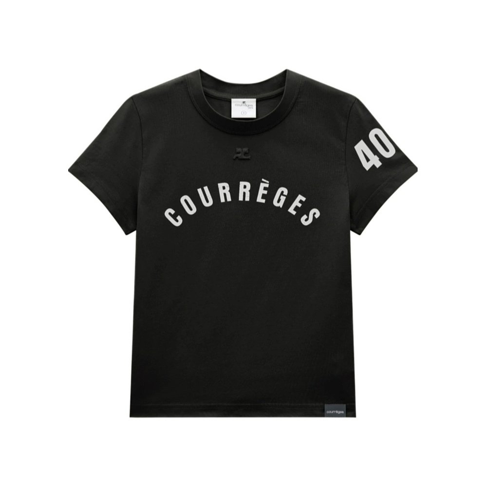 Courreges AC 直筒印花 T 恤 124JTS006JS0112