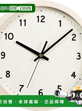 日本直邮【日本直邮】IRIS/爱丽思壁挂非电波时钟直径25cm  PWCR-