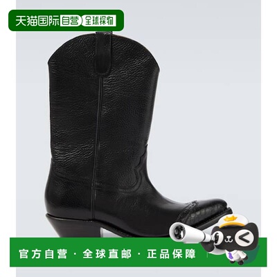 香港直邮Our Legacy 男士 Consultant 皮质牛仔靴子