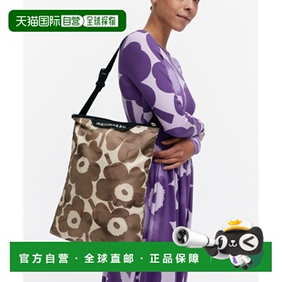 日潮跑腿Marimekko Unikko Neat Crossbody M 女士印花单肩包 522