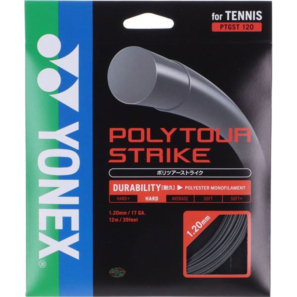 日本直邮YONEX 硬质网球线 Polytour Strike 120 PTGST120-405
