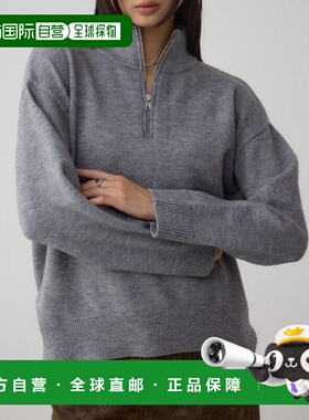 日本直邮AZUL BY MOUSSY 女装 半拉链针织开衫 宽松落肩设计 250J