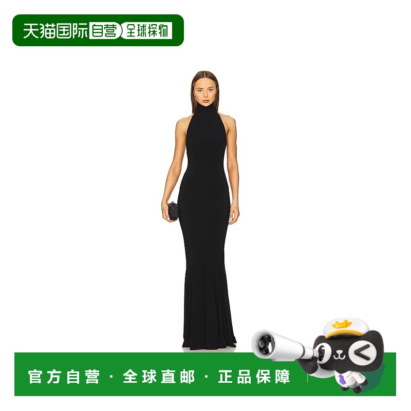 香港直邮NORMA KAMALI 诺玛 卡玛丽 女士 挂脖鱼尾礼服 KK3243PLB