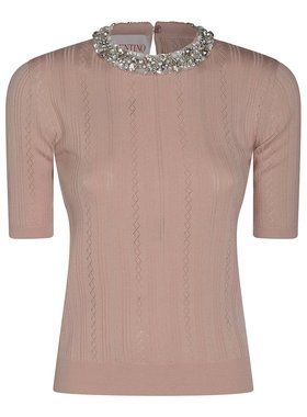 VALENTINO 女士针织毛衣 6B3KC63J96EN17 SS2025 粉红色