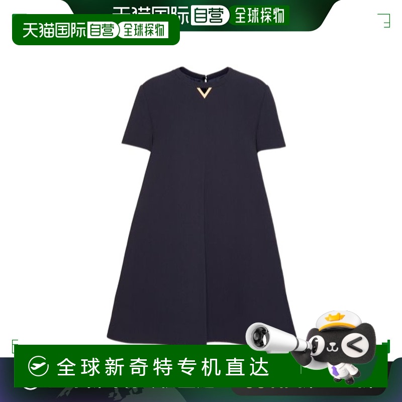 香港直邮VALENTINO 女士半身裙 BVA9H78HF598 AW2024 黑色 STRUCT