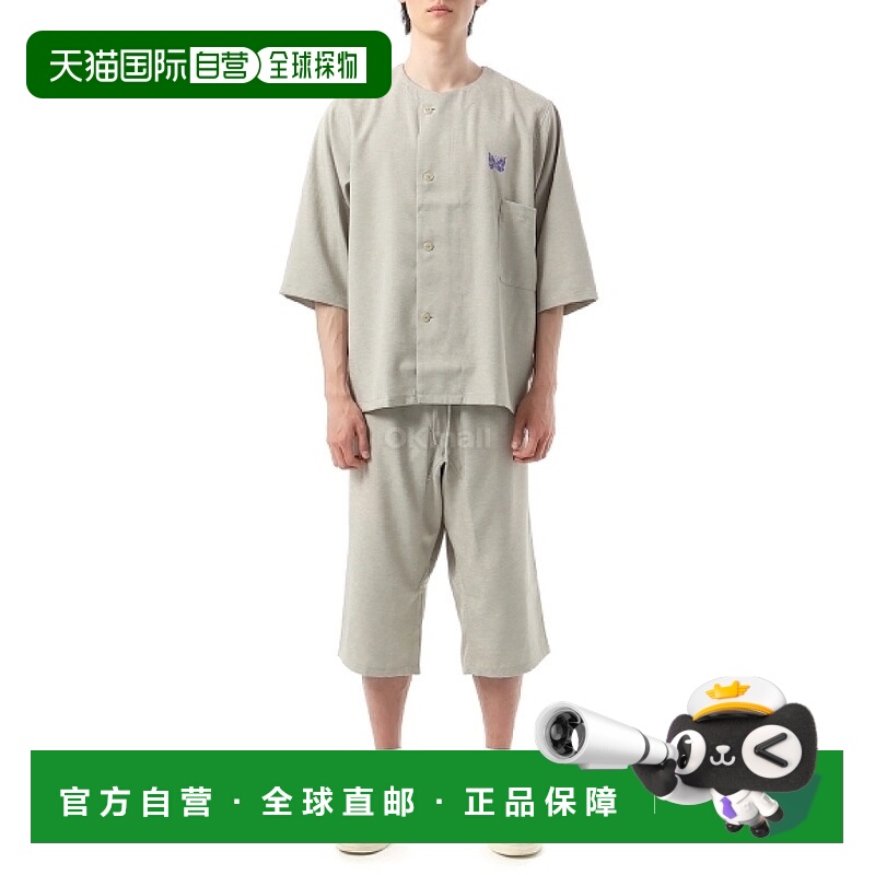 韩国直邮NEEDLES 牛津纺睡衣套装 - 米色 (QV301) 睡衣