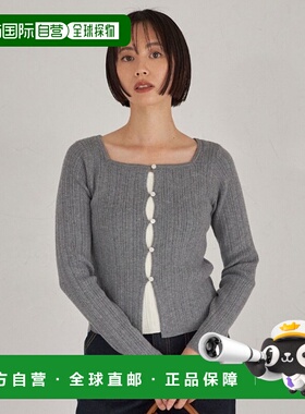 1h可退 日本直邮&. NOSTALGIA 女装 方领叠层设计针织上衣 102018